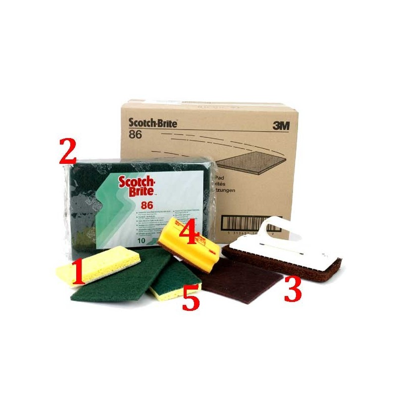 N°2 COMMERCIAL SCOURING PAD 10 STUKS