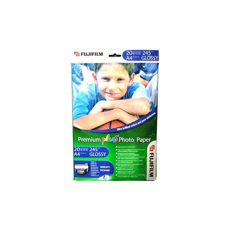 FUJIFILM FOTOPAPIER PREMIUM PLUS 245 GR (A4 210 x 297 mm, 20 BLA