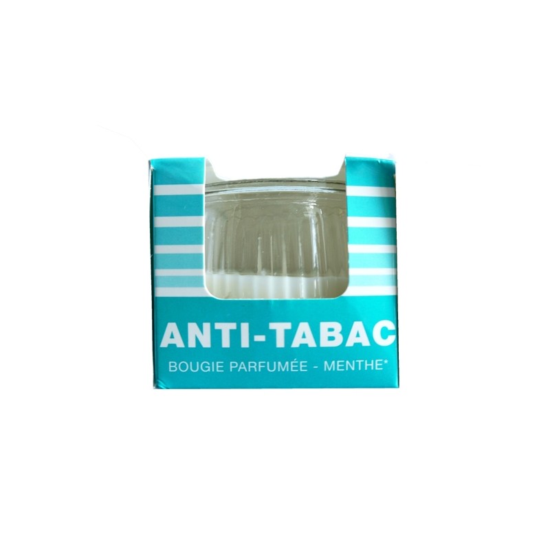 KAARS IN GLAS ANTI TABAC MUNT H: 7 CM