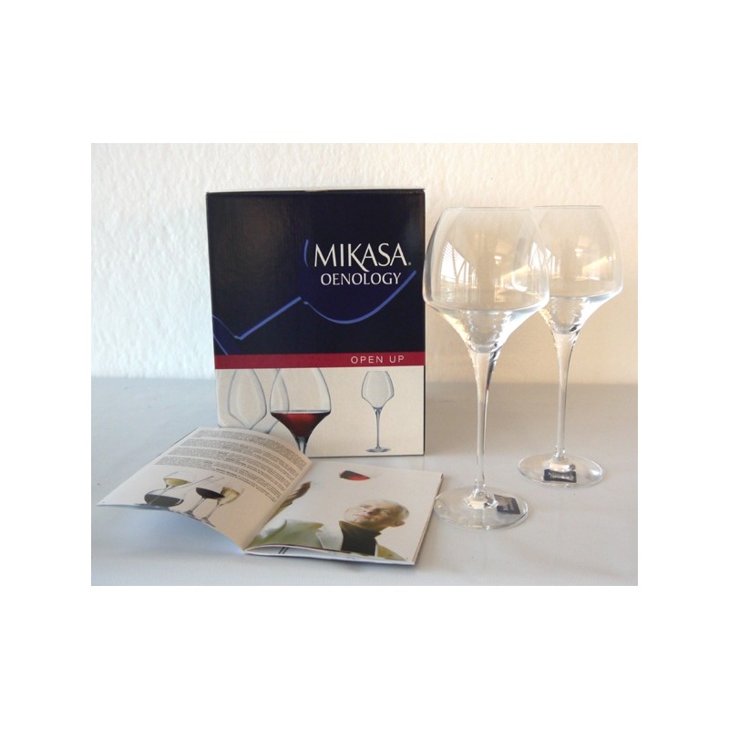 GLAS X4 ROTWEIN-GLAS 47 CL MIKASA + KLEINE WEINBUCH