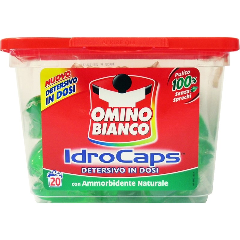 Omino BIANCO IDRO CAPS 30 GR 20 ST WITH NATURAL SOFTENER