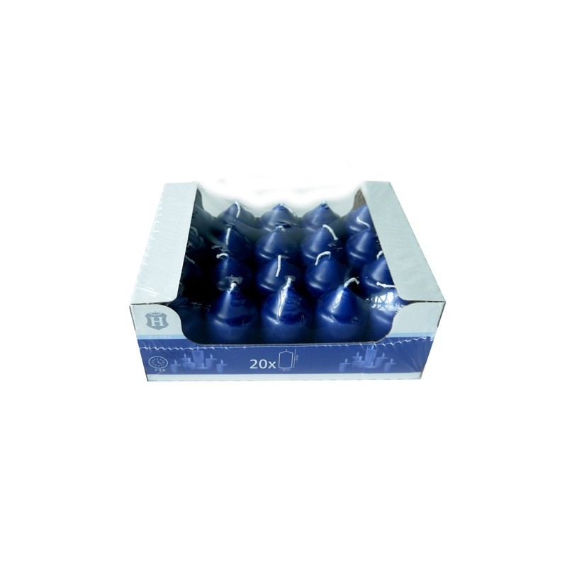 SPAAS HL-PILLAR KAARS 7 CM X20         BLAUW (7-9 BRANDUREN)