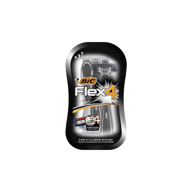 BIC FLEX4 RASOIR 3 PIECES