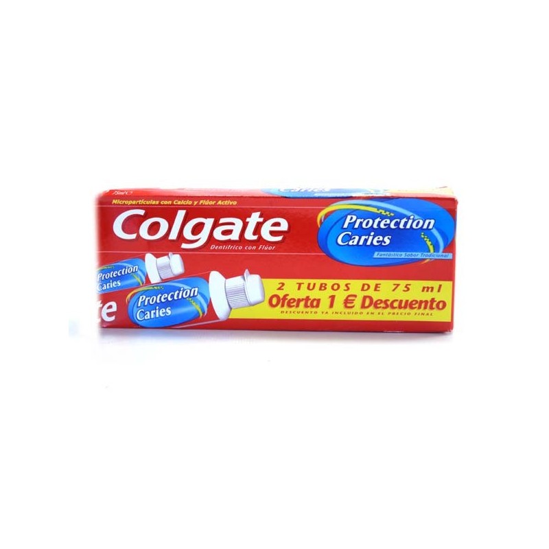 COLGATE DENTIFRICE 2 X 75 ML PROTECTION CARIES