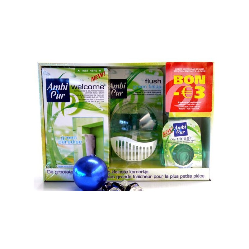 AMBI PUR DOOS WELKOM+FLUSH+2IN1FRESH GREEN PARADISE