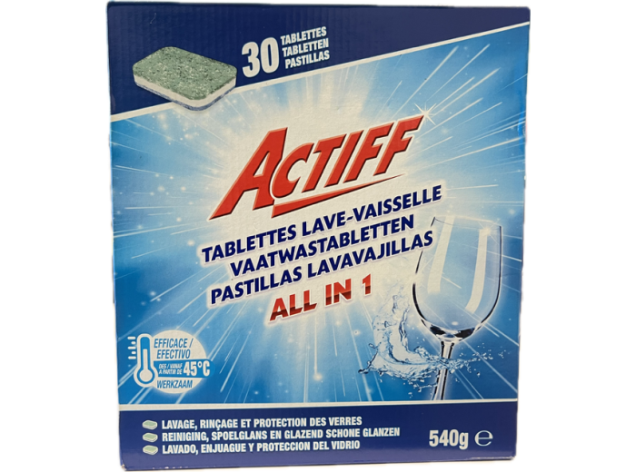 ACTIFF VAATWASTABLETTEN ALL IN 1 30X18GR